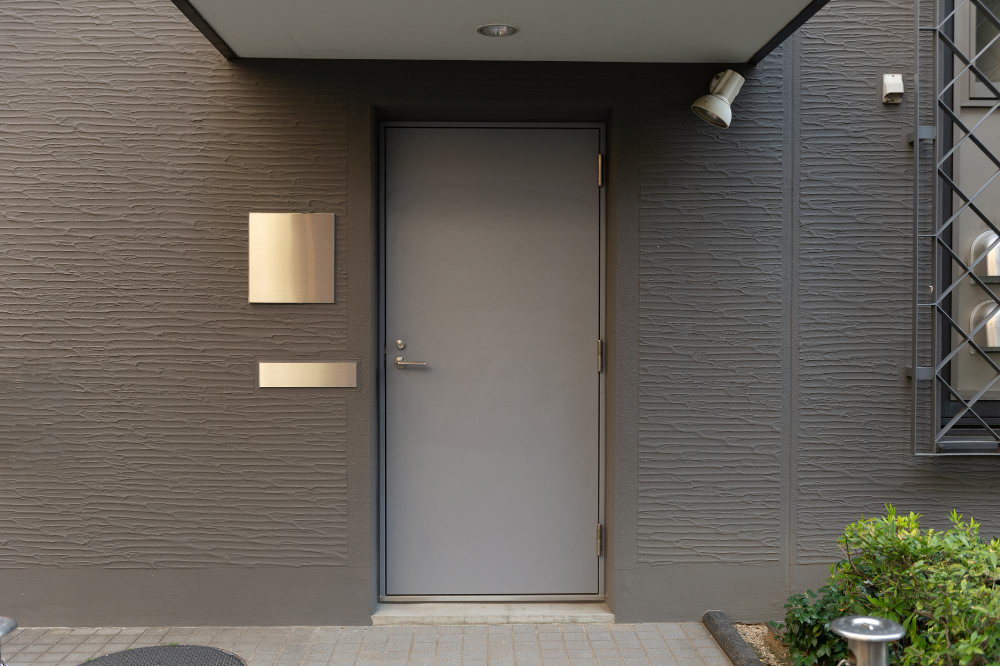 Quincy Solid Steel Front Door